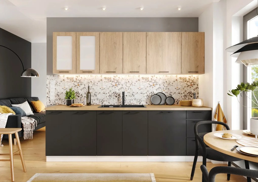 Szafka kuchenna wisząca 45 DENIS W45 P/L dąb London STOLKAR