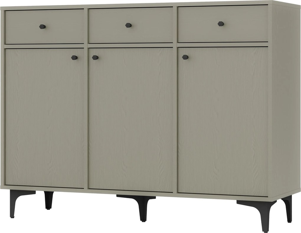 Komoda TORINO 125 cm do Salonu Sypialni Odcienie zieleni