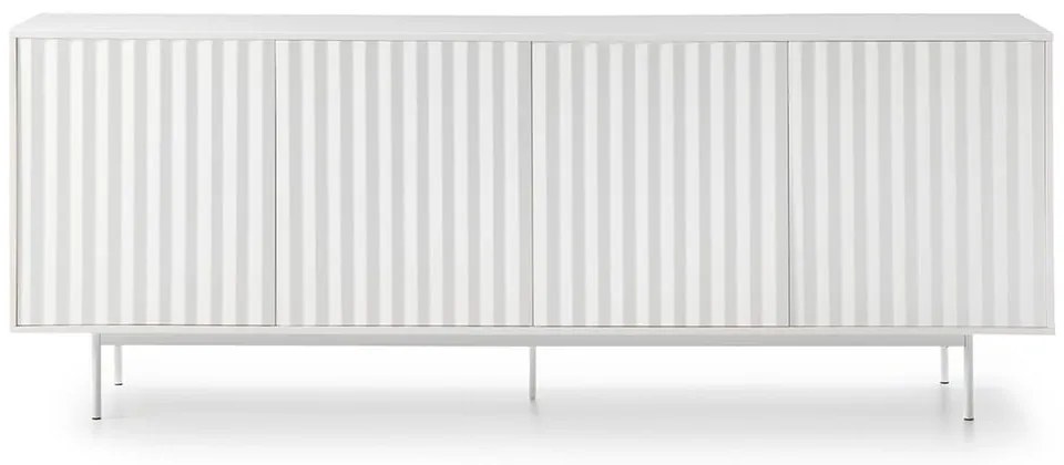 Biała niska komoda 211x80 cm Sierra – Teulat