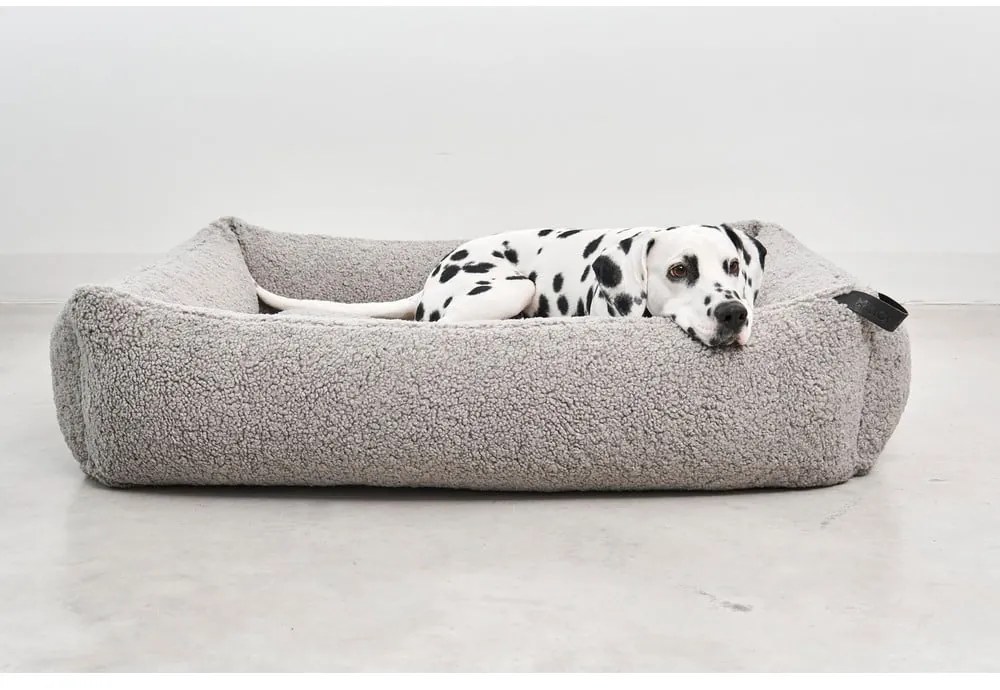 Szare legowisko dla psów z materiału bouclé 71x91 cm Senso Pebble M – MiaCara