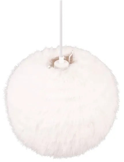 Kremowa lampa wisząca ø 35 cm Furry – Trio