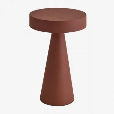 Bezprzewodowa Lampa Stołowa Led Z Żelaza Catinca Terracota - Sklum