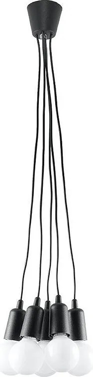 Lampa wisząca DIEGO 5 czarna