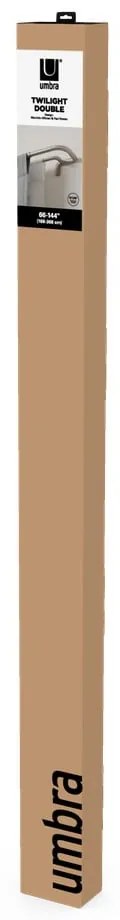 Stalowy regulowany podwójny karnisz 168 - 365 cm Twilight – Umbra
