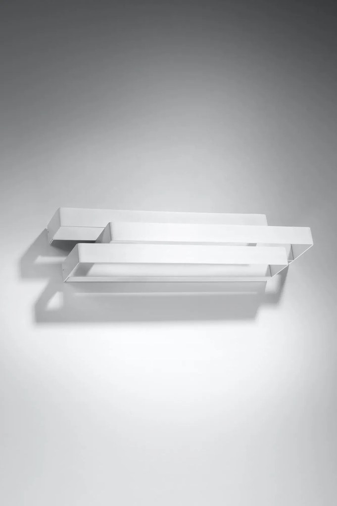 Biały geometryczny kinkiet LED - EX524-Blures