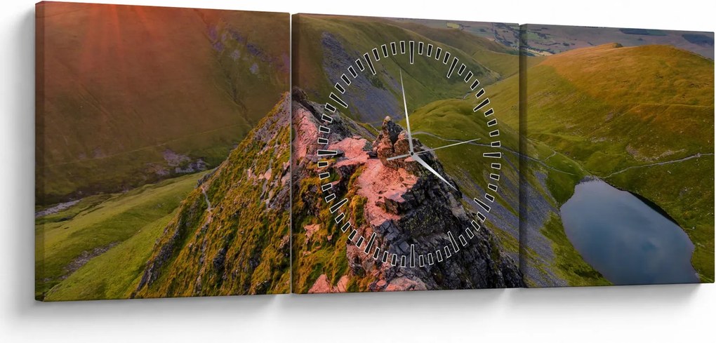 Obraz - Blencathra (z zegarem) (90x30 cm)