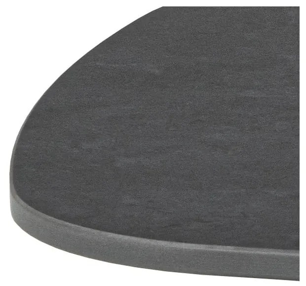Czarny stolik z ceramicznym blatem 60x120 cm Caracas – Actona