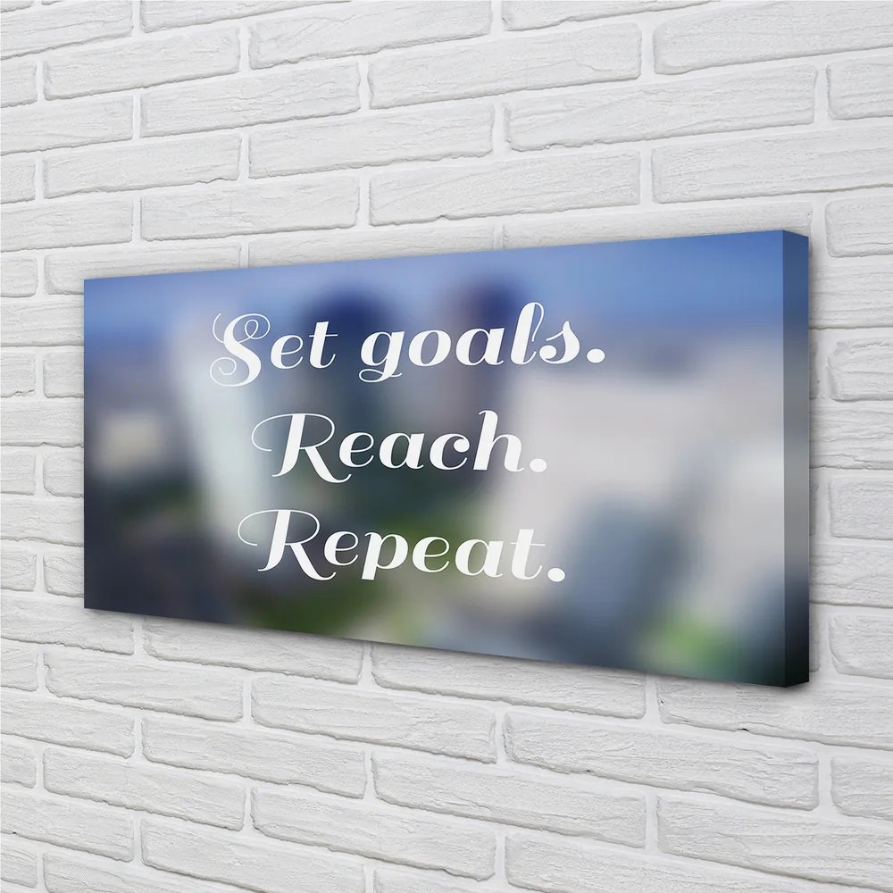 Obraz canvas na ścianę Elegancki Biały Napis