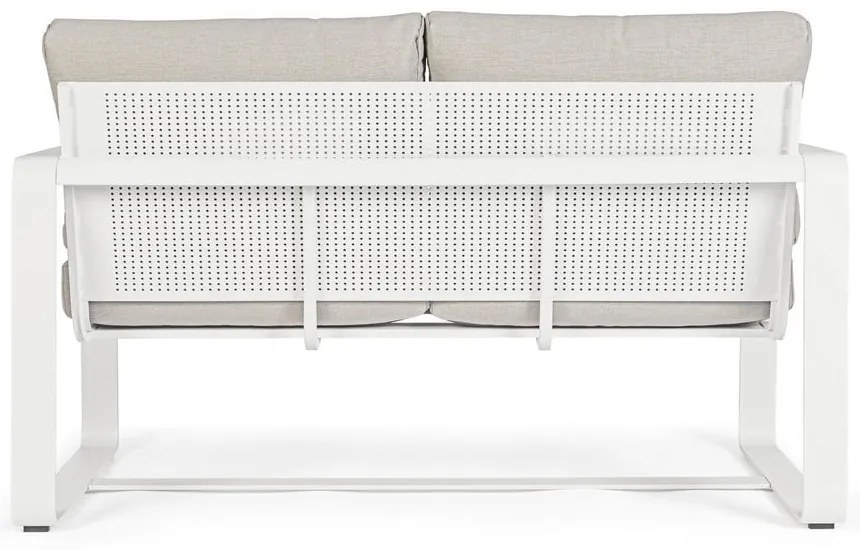 Biała aluminiowa sofa ogrodowa Merrigan – Bizzotto