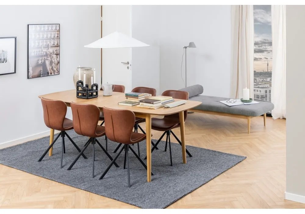 Rozkładany stół z blatem w dekorze dębu 180x90 cm Montreux – Actona