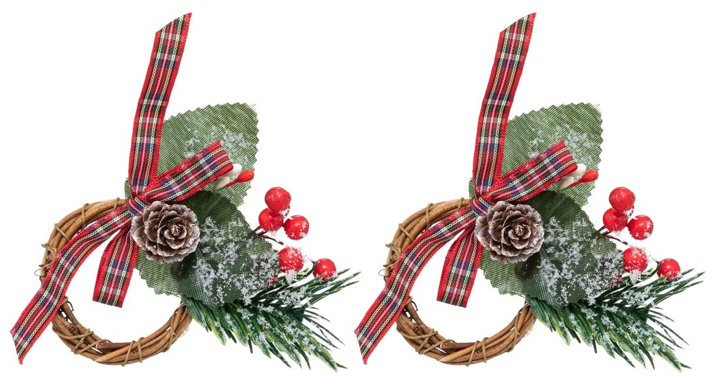 Obrączki na serwetki świąteczne, 2 szt.