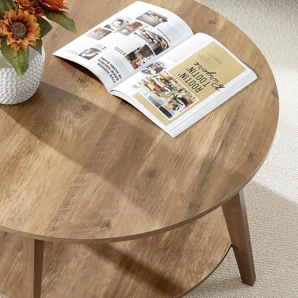 Stolik kawowy NORDIC, 80×45cm, brązowa Vasagle