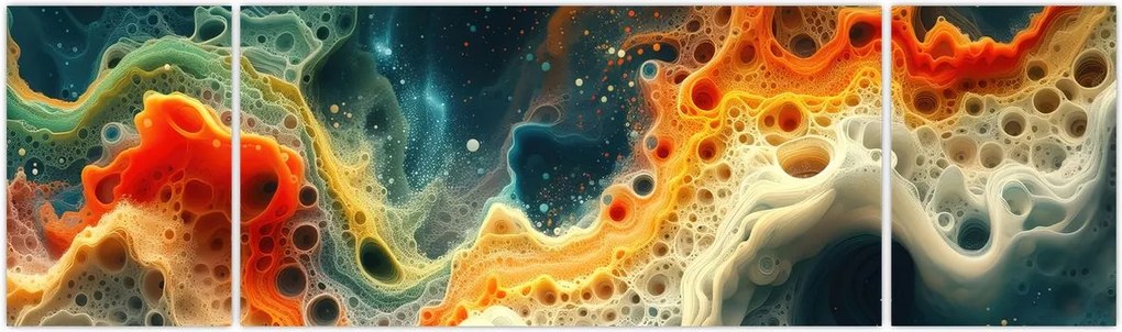 Obraz - Nowoczesna abstrakcja (170x50 cm)