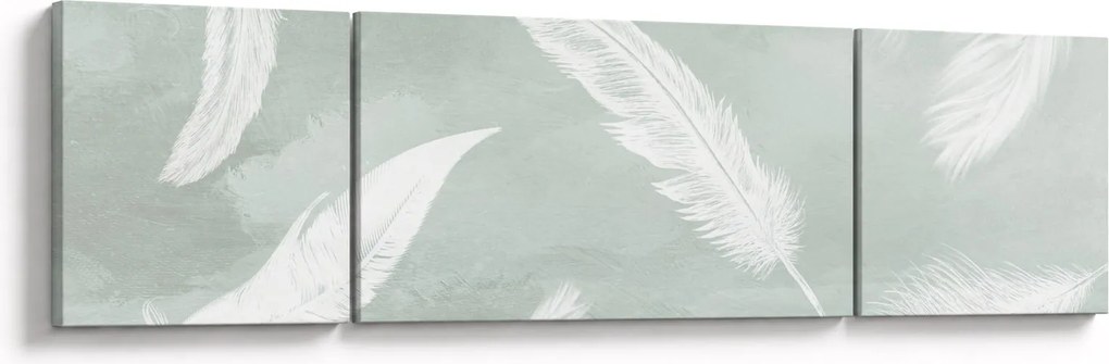 Obraz - Białe pióra (170x50 cm)