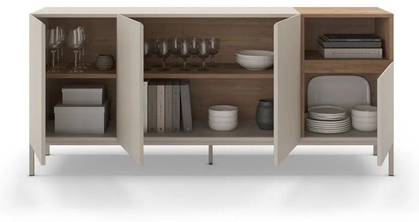 Kremowa komoda 180x80 cm Cailin – Marckeric