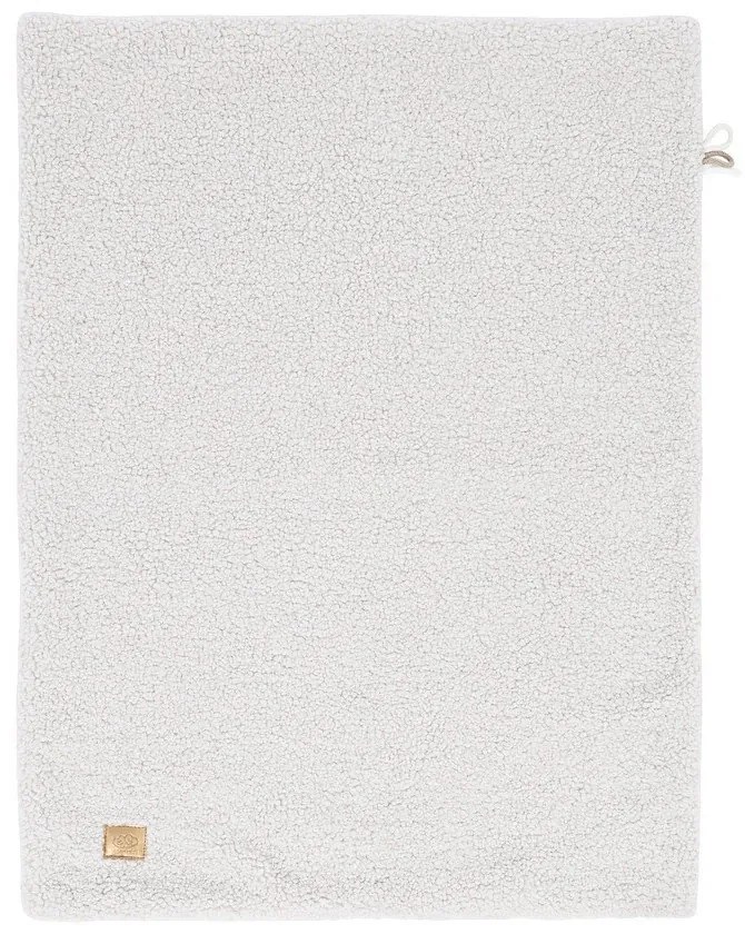 Biały koc dziecięcy z materiału sherpa 100x77 cm – Meowbaby