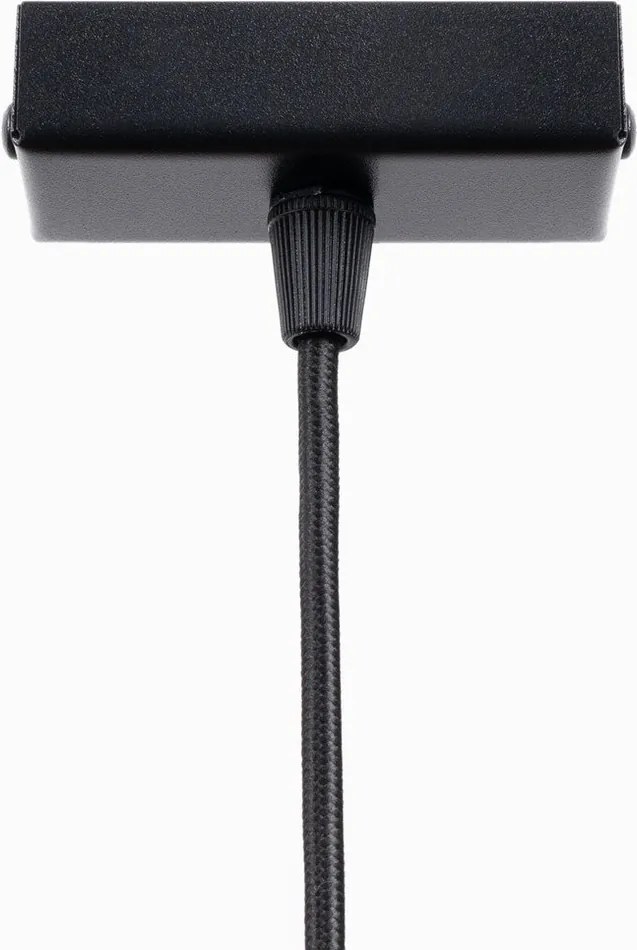 Czarna metalowa lampa wisząca LED Nebula – Sollux