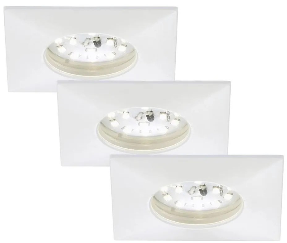 Briloner 7205-036 - ZESTAW 3x LED Oprawa wpuszczana ATTACH LED/5W/230V IP44 biała