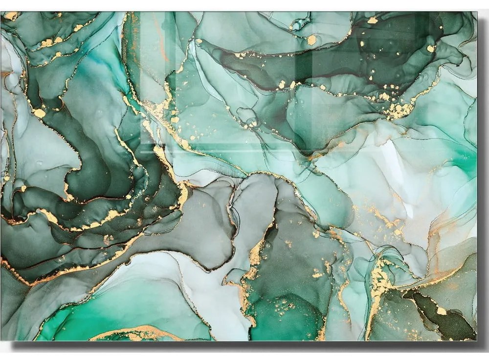 Szklany obraz 100x70 cm Turquoise – Wallity