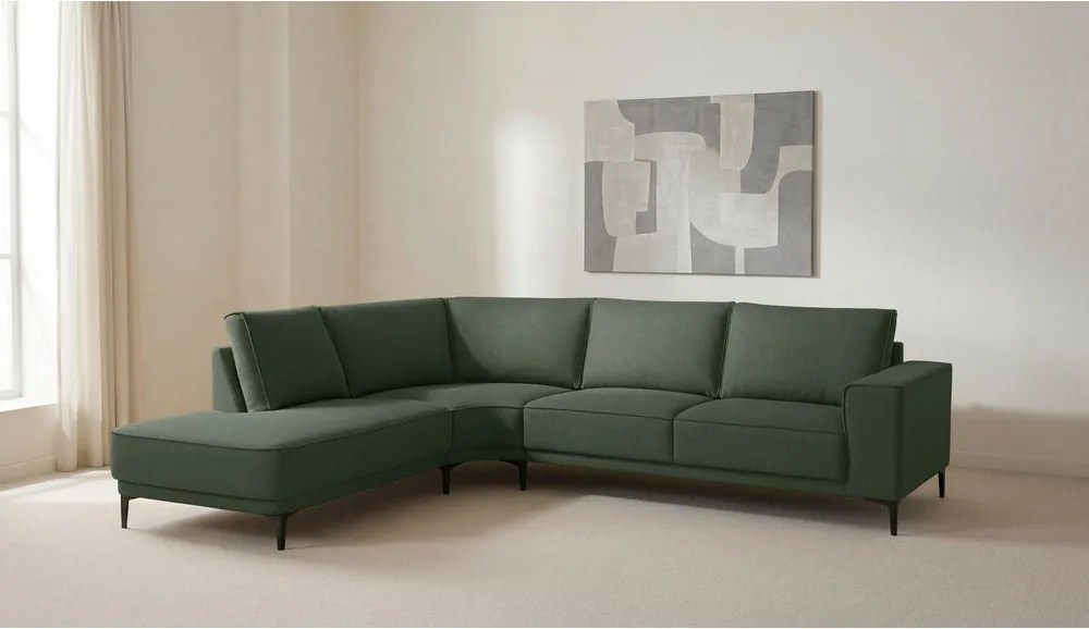 Narożnik (lewostronny) w kolorze khaki Copenhagen – Scandic