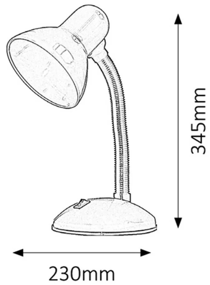 Rabalux 4169 lampa stołowa Dylan, czarny