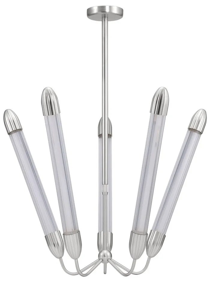 Stalowa lampa wisząca w kolorze srebra ze szklanym kloszem ø 86 cm Lemon Squeeze – UMAGE