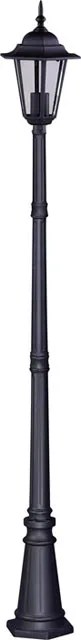 Czarna Wysoka Lampa Stojąca Zewnętrzna Retro M4-A37