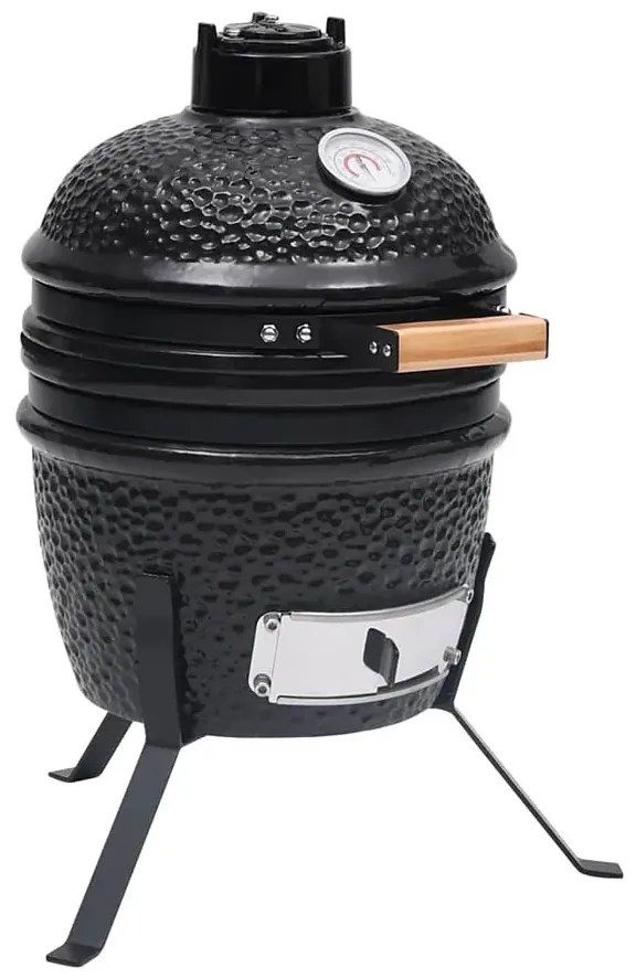 Czarny ceramiczny grill z funkcją wędzenia G9-K47