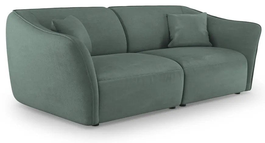 Turkusowa sofa z materiału bouclé 206 cm Tokyo – Cosmopolitan Design