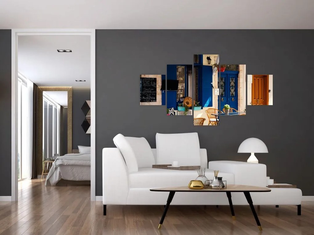 Obraz - Greckie posiedzenie (125x70 cm)