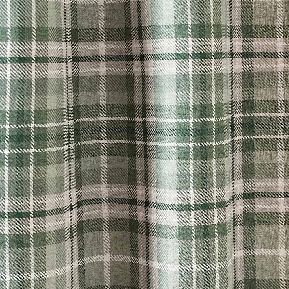 Zielone flanelowe zasłony termiczne zestaw 2 szt. 229x229 cm Cullen Thermal Check – Catherine Lansfield
