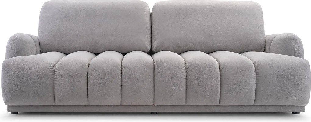 Sofa z Funkcją Spania CAMBIONA Rozkładana Szara Nowoczesna