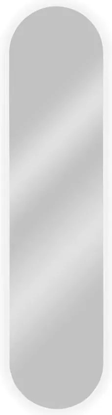 Białe owalne lustro z podświetleniem 155x40 cm W8-B70