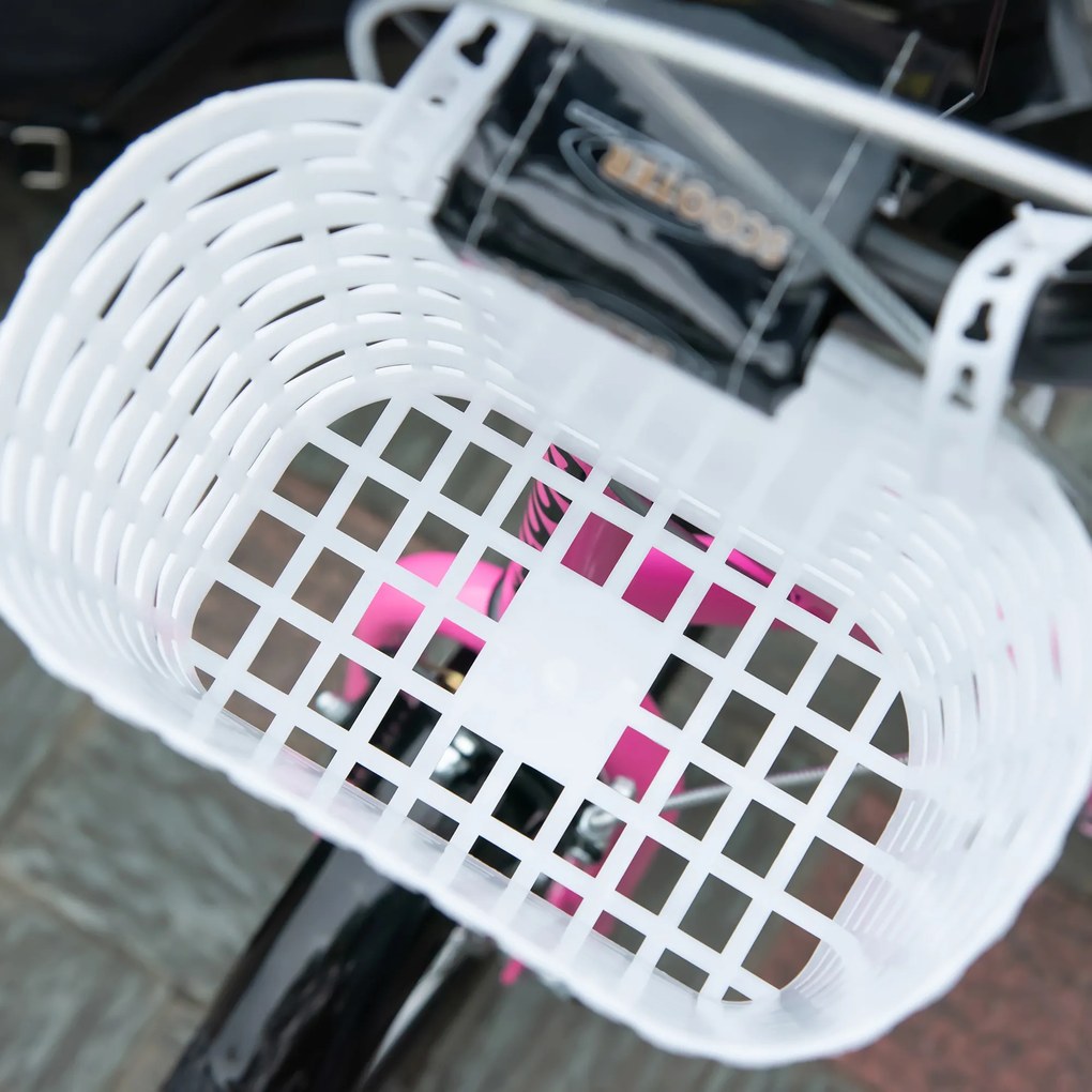 HOMCOM Hulajnoga dziecięca od 5 do 12 lat regulacja wysokości różowy biały