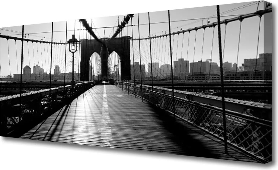 Duży obraz na płótnie Łukowa Konstrukcja Mostu