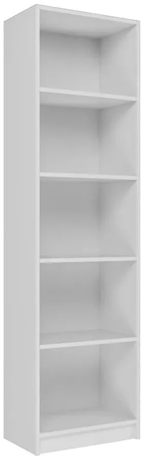 Biały minimalistyczny regał biurowy - Subtil