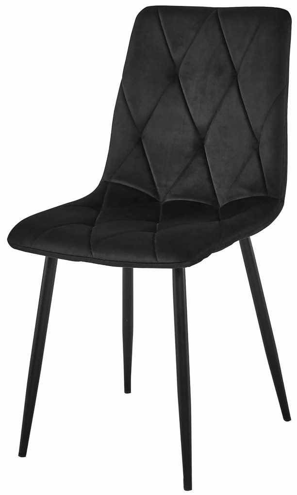 Zestaw stół NP 120x80 Craft Czarny + 4 krzesła LIBRA czarne