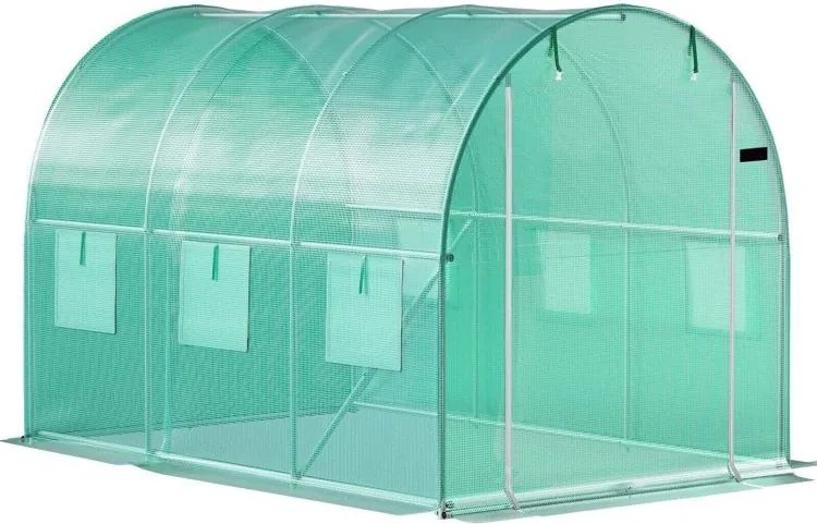 Tunel foliowy ogrodowy 2x3 m z oknami i moskitierą G890