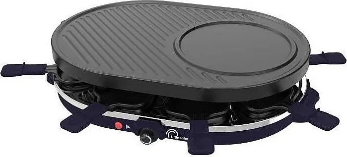 Urządzenie do Raclette Little Balance Multi Cheese 1200W - 8 Osób - Grill/Crêpe Zdejmowana - Nocny Niebieski