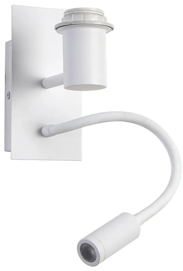 Brilagi - LED Elastyczny kinkiet NUBILA 1xE27/25W/230V + LED/3W biały