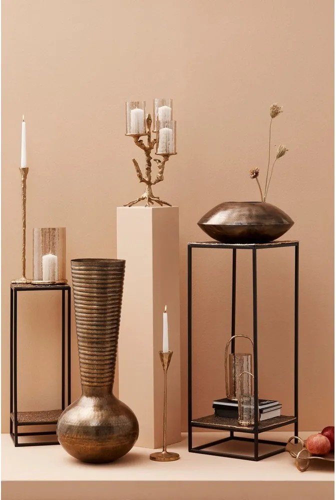 Metalowe świeczniki zestaw na świeczkę typu tealight 2 szt. Sagar – Bizzotto