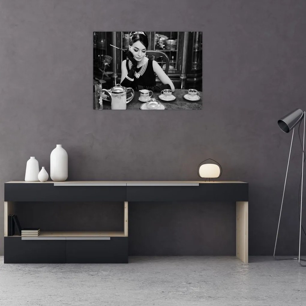 Obraz na szkle kobiety (70x50 cm)