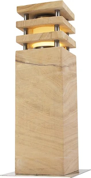 Nowoczesna lampa podłogowa zewnętrzna piaskowiec 40 cm - Grumpy