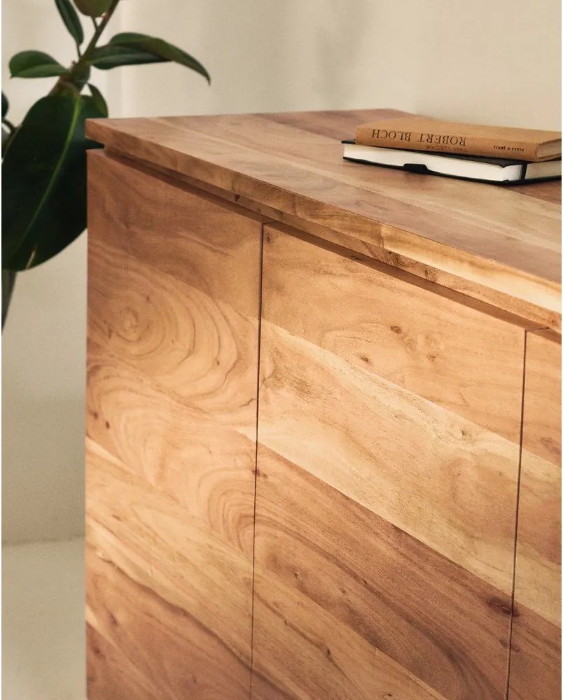 Komoda z litego drewna akacjowego w naturalnym kolorze 200x88x40 cm Uxue – Kave Home