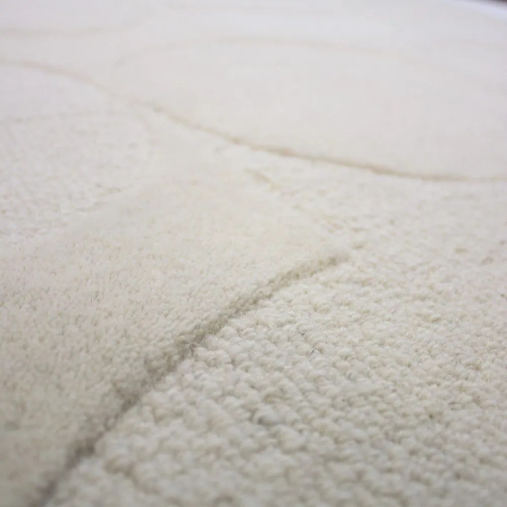 Wełniany chodnik tkany ręcznie w kolorze kości słoniowej 60x230 cm Gigi – Flair Rugs