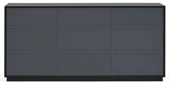Czarny kredens Teulat Doric, szer. 150 cm