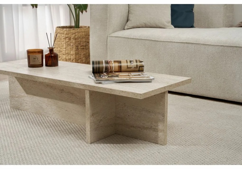 Stolik konferencyjny Harbor Travertine