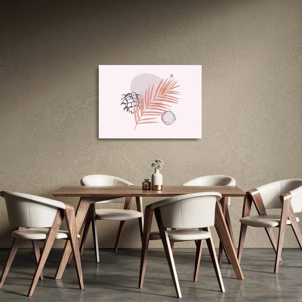 Obraz na szkle - Fioletowy minimalizm N⁰3 (70x50 cm)