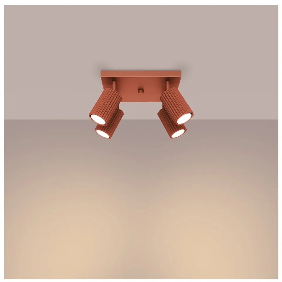 Ceglasta lampa sufitowa 25x25 cm Gleam – Nice Lamps