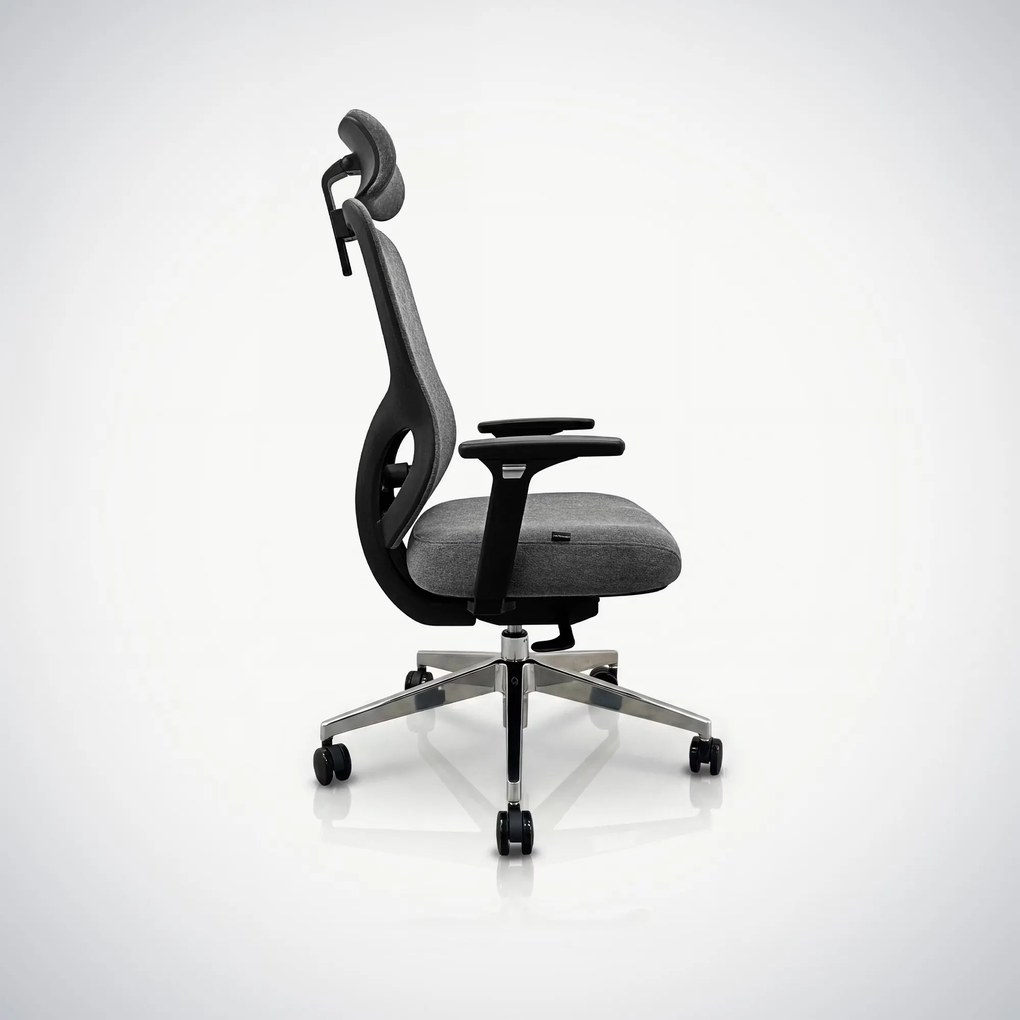 Ergonomiczny fotel biurowy ciemnoszary AXIS